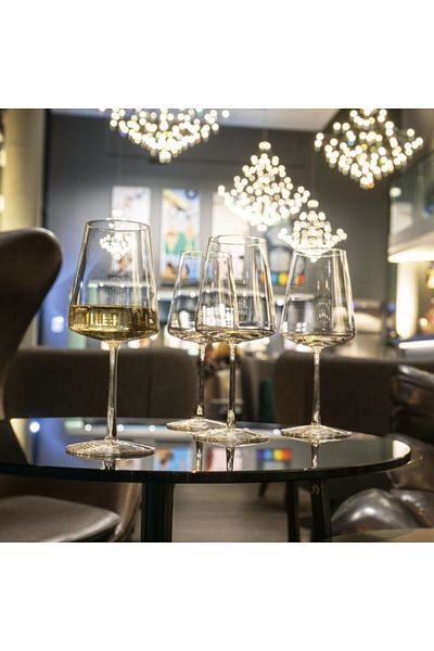 Stölzle Lausitz Set of 6 crystal glass glasses for white wine, Stölzle Power, 400 ml