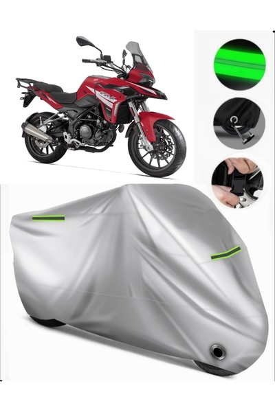 MotoEN Benelli Trk 251 Compatible Motorcycle Tarpaulin Premium (Lock Compatib...