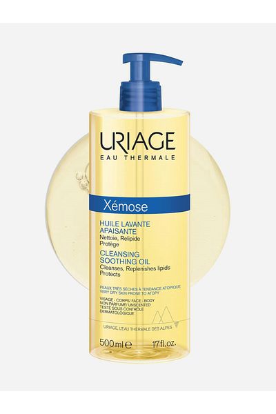 Uriage Xemose Soothing Oil Cleanser For Face and Body, 500ml