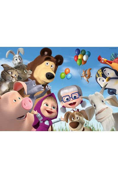RAVENSBURGER - Large floor puzzle Masha and the Bear 24 pieces
