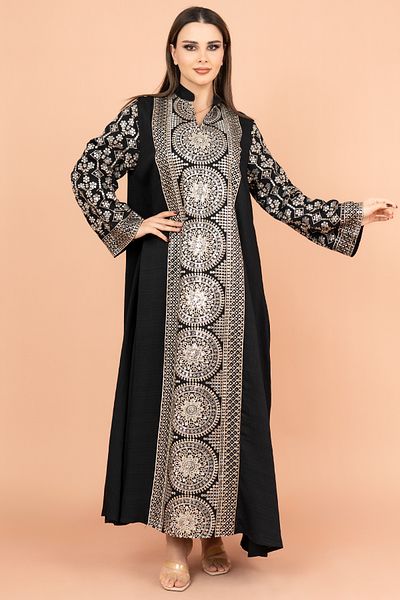 IKKXA Modern Embroidered Jalabiya