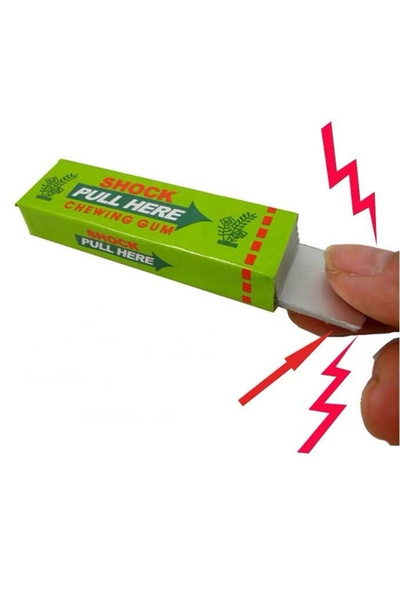 Choice لون عشوائي صدمة كهربائية نكتة مضغ علكة سحب الرأس لعبة صدمة هدية أداة خ...