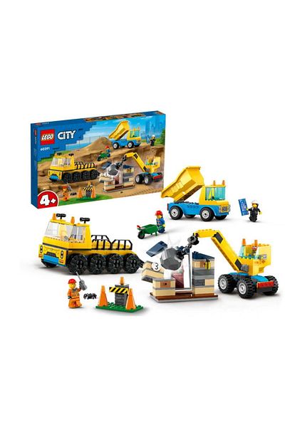 LEGO LEGO City Set - Construction Trucks and Demolition Crane (60391)