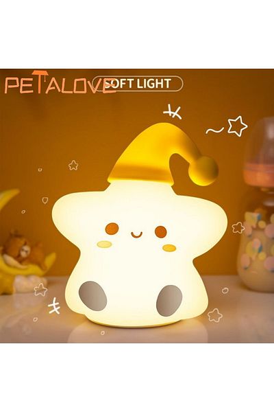 Choice Star Night Light Cute Animal Panda Rabbit Duck Lovely Silicone Lamp Cloud Star Christmas Gift for Ki