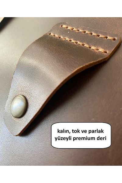 ALESTA LEATHER حقيبة كمبيوتر محمول/Macbook مصنوعة يدويًا من الجلد الطبيعي - حافظة ومنظم