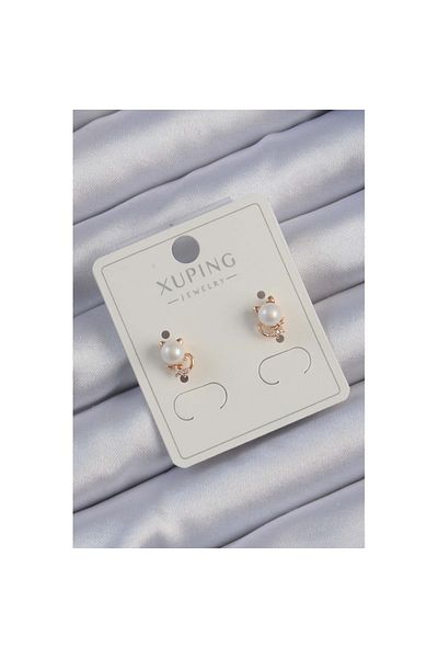Skygo Rose Colored Xuping Zircon Cubic Zirconia Cat Earrings - Tj-Bkp9401