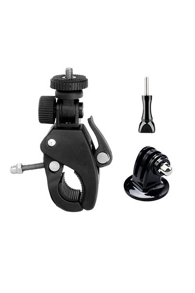 Choice black color Bicycle Motorcycle Handlebar Handle Clamp Bar Camera Mount For GoPro Hero13 12 1110  Bla