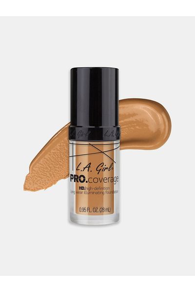 LA Girl كريم أساس PRO.Coverage HD Illuminating، GLM645 بلون البيج العاري