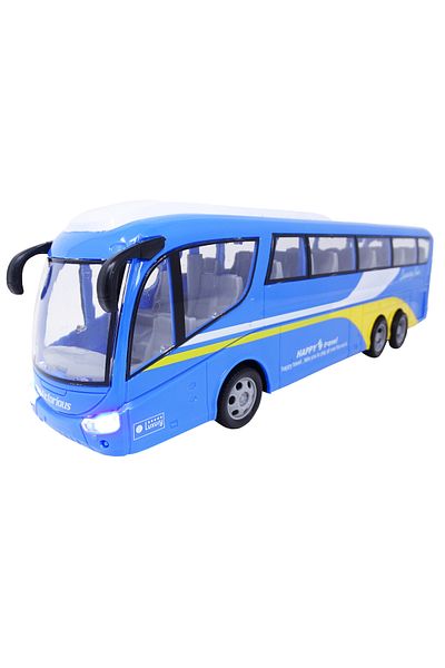 Salamandra Toy bus with remote control, blue