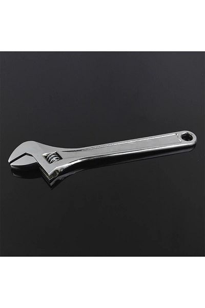 Choice Silver Universal Multifunctional Activity Short Handle Large Opening Adjustable Wrench Plumbing Inst