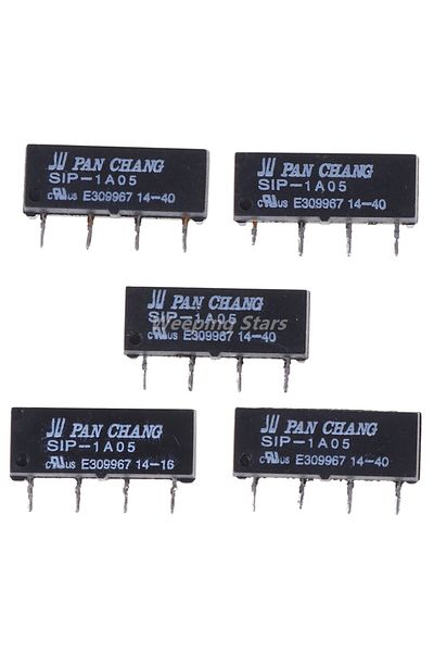 Choice 5Pcs/lot 5V Relay SIP-1A05 Reed Switch For PAN CHANG 4PIN
