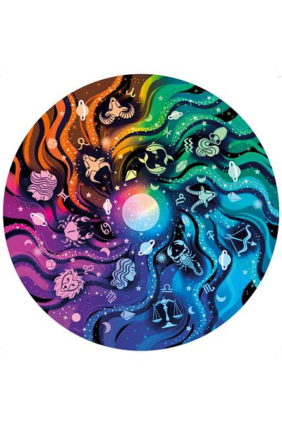 RAVENSBURGER Astronomy circle puzzle 500 pieces