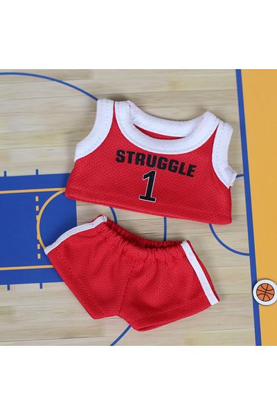 Choice Only Clothes Red New Sale Only Selling Clothes 17cm First Second Generation Labubu Basketball Clothe