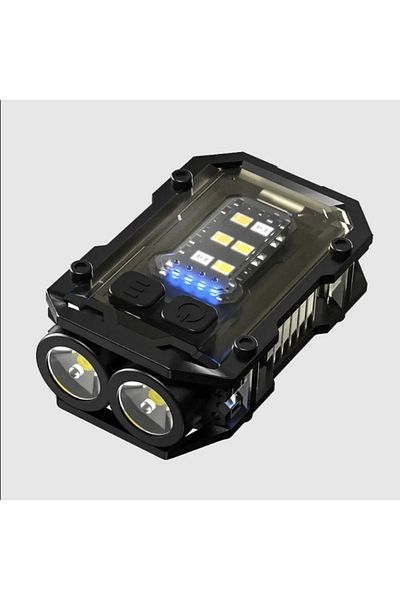 ESMARTER Lithium Ion Battery black YSD-01Black Rechargeable LED+COB Mini Multifunctional Flashlight Portable