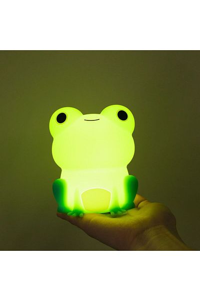 Choice Colorful Frog Night Lamp For Kids Frog Soft Silicone Sleeping Night Light Dimmable Timer Rechargeabl