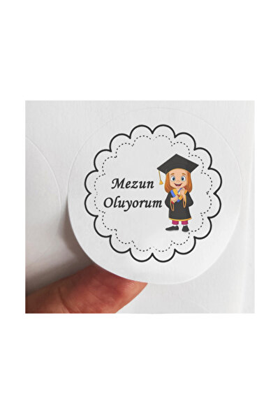 BEYHAN BAYHAN 24 komada 4 cm devojčica, dete, ja diplomiram, štampana mat eti...