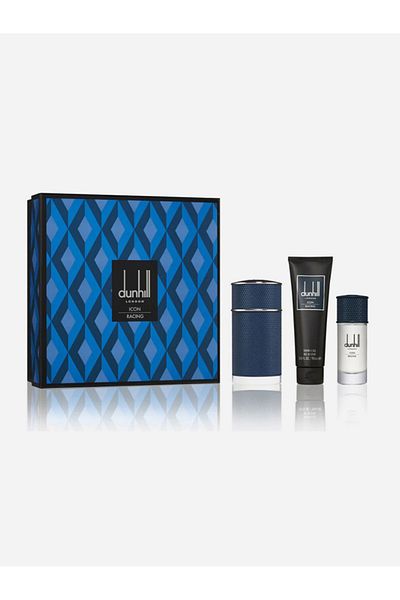 Dunhill Icon Racing Blue (100ml Eau De Parfum, + 30Ml +90ml SG) 3-Pcs Gift Set
