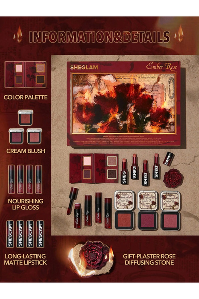 SHEGLAM مجموعة إمبر روز