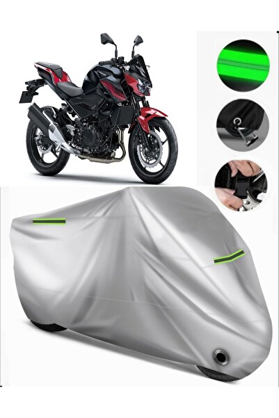 MotoEN Kawasaki Z 400 Compatible Motorcycle Tarpaulin Premium (Lock Compatibl...