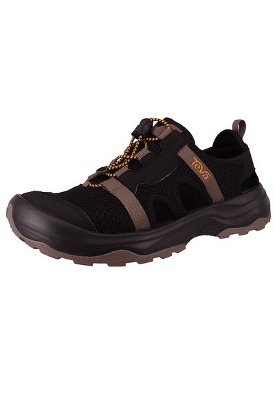 TEVA Herren Wander-Sandalen Sandalen Outflow CT 1134357 Schwarz BLK Black Textil mit EVA