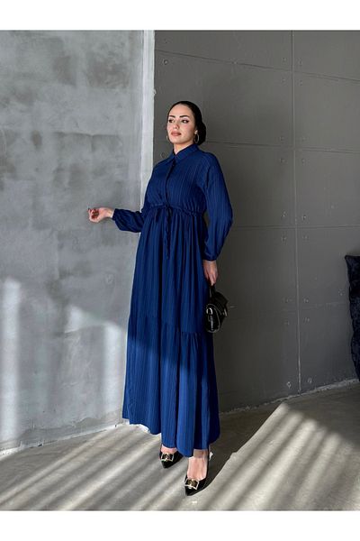 ENSA TESETTUR Φόρεμα Navy Blue Asian Spider