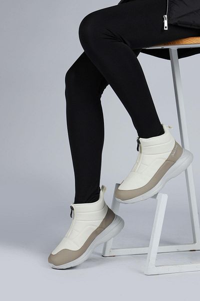 Jump 29177 Zippered Beige Girl's Daily Boots