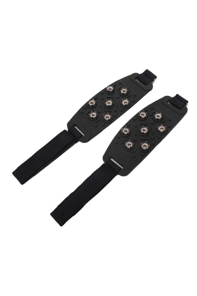 Choice زوج واحد من مسامير الأحذية السوداء للشتاء والفيلكرو ومخالب الجليد للتس...