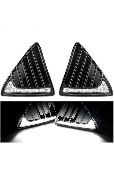 Choice DRL For Ford Focus 3 MK3 2012 2013 2014 DRL Daytime Running Lights 12V LED Daylight Fog lamp wate...