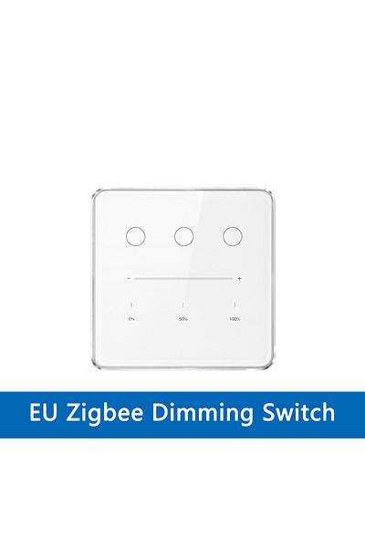Choice EU Type Yagusmart Zigbee 3 Gang Dimmer Light Switch Work with Tuya Smart Life Remote Control US EU S