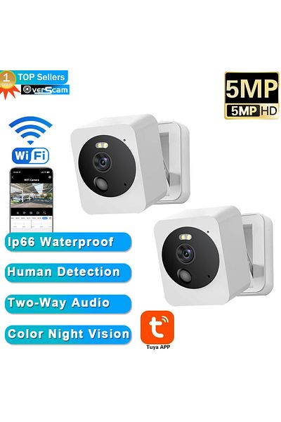 Choice Eu Plug 2pcs No Sd Card Tuya Smart Mini Wifi Ip Camera Indoor Wireless Home Security Ai Human Detect
