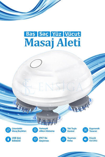 Mega Plus Baş Saç Yüz Vücut Masaj Aleti Çok Fonksiyonlu Saç Derisi Sağlık Bakımı İçin Saç Masaj Aleti
