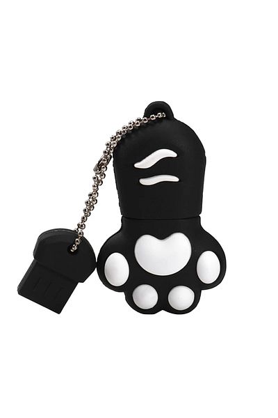 JASTER 32GB black JASTER Cat Paw USB Flash Drives 64GB Colorful Pen Drive 32GB Free Key Chain Memory Stick
