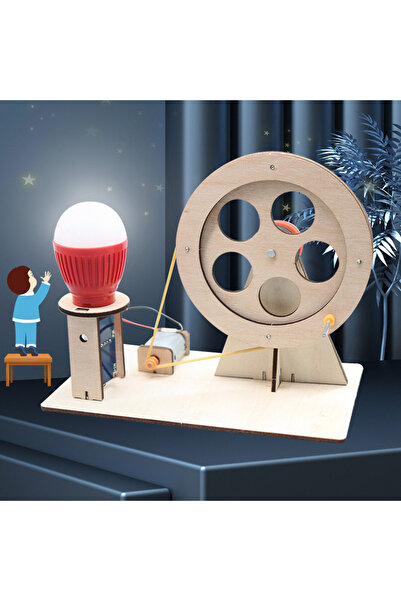 U-Angel-1988 مجموعة أدوات تجربة علمية DIY ومولد يدوي صغير ونموذج تعليمي للعبة...