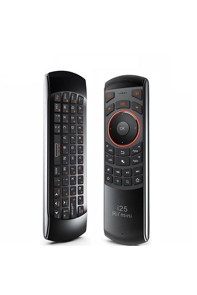 Choice French Keyboard Rii I25 2.4g Mini Wirless Air Mouse Keyboard With Ir Remote Control Pc Teclado For T