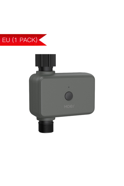 MOES 1 قطعة من مؤقتات مياه الحديقة الذكية Tuya Bluetooth EU مع تأخير هطول الأ...