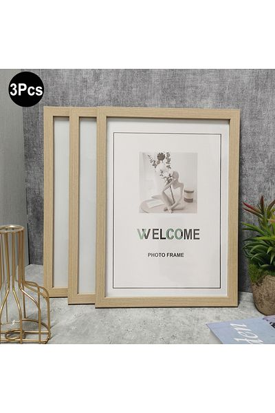 Choice 10X15cm 4X6inch 3Pcs wood color 1Pc/3Pcs Wall Gallery Photo Frames15X20 20X25 A4 Pictures Frame for