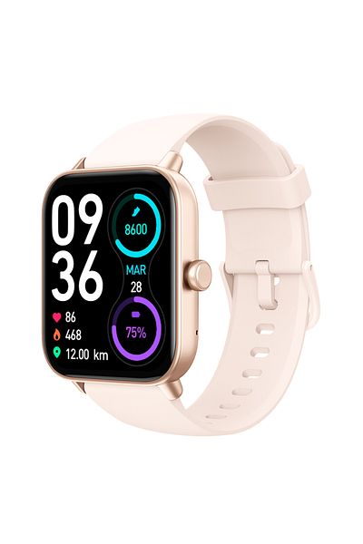 Choice Pink ZZYSMA IDW19 Smart Watch For Man Woman Alexa-Build-in 5ATM IP68 Waterproof Bluetooth Call Smart