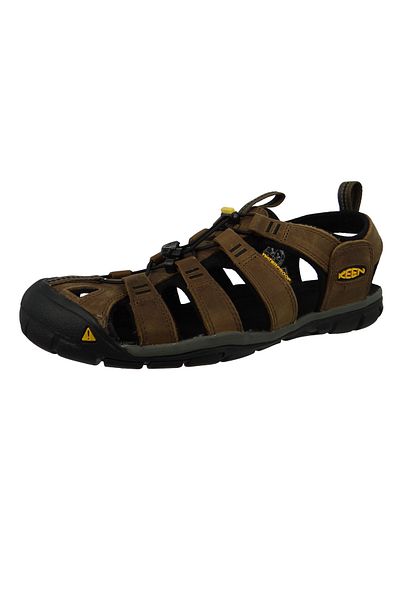 Keen Herren Sandale Wassersportsandale Trekkingsandale CLEARWATER CNX Leather - Dark Earth - 1013106