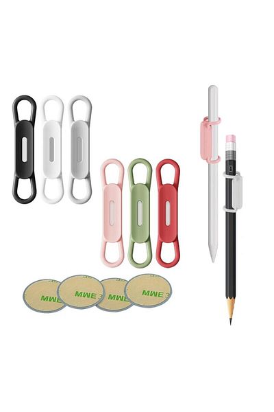 Choice Multicolor 6pcs UMUST Magnetic Pencil Holder,Tablet Touch Pen Clips,Multifunction Silicone Adjustabl