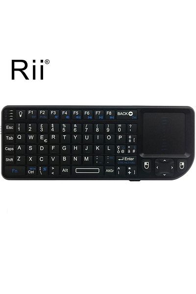 Choice لوحة مفاتيح إسبانية Rii X1 2.4 جيجاهرتز لوحة مفاتيح لاسلكية صغيرة لوحات مفاتيح إنجليزية/إسبانية/فرنسية مع لوحة لمس لأجهزة أندرويد