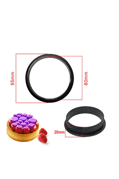 Choice 8 قطع دائرية 4/6/8/10 قطع حلقات تارت مثقبة قوالب كيك دائرية موس دائرية...