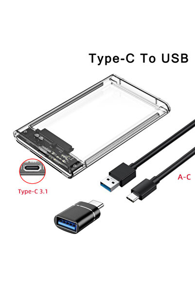 Choice USB 3.1 with Adapter 2.5 inch USB C Hard Drive Enclosure USB 3.1 to SA...