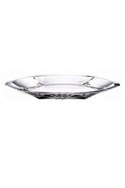 Paşabahçe Nude Reflection Series Glass Crystal Serving Plate, Presentation Bowl, Presentation Plate 68197