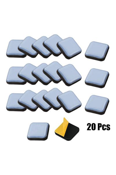 Choice 20PCS 20PCS Feet Glider Sliding Pads Home Furniture Sliders Furniture Gliders PTFE Square Floor Move