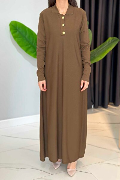 Nuss 1422 Χακί Φόρεμα