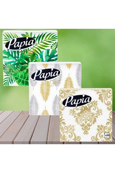 Mask Papi a Decor Napkin 20 Sheets Set of 3