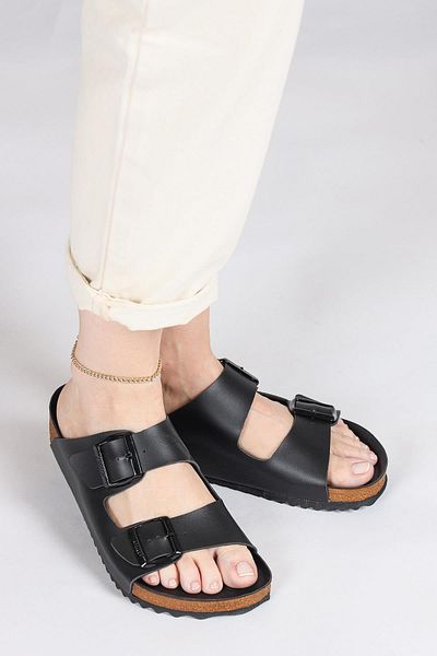 Jump 50010 Double Buckle Black Daily Women's Slippers
