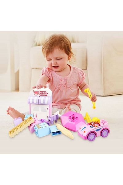 Salamandra Supermarket construction set, for children, 31 pieces, Salamandra Kids