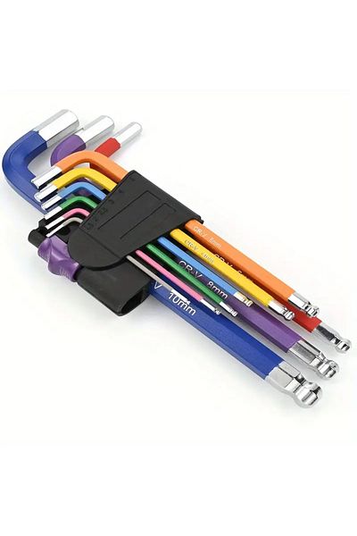 Choice Short Torx Wrench Allen Key Set L Wrench Kit For Allen Screw 9pcs Long Arm Hex Key Set 1.5mm To 10mm