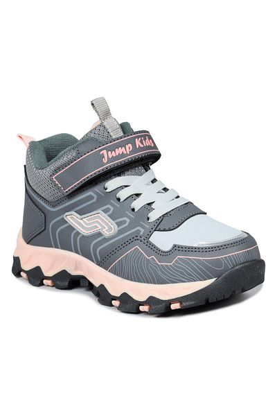 Jump 31004 Grey - Salmon Pink Girl's Boots